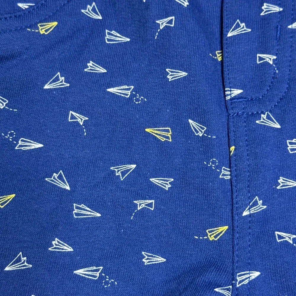 Carters Outfit Set Little Flyers Airplane Overalls Shirt 2-Piece‎ 24M